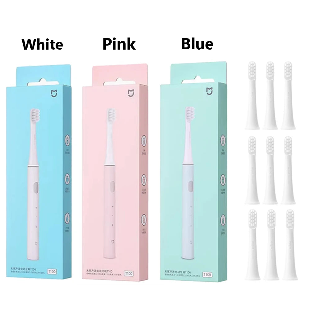Original Xiaomi Mijia T100 Sonic Electric Toothbrush Adult Ultrasonic Automatic Toothbrush USB Rechargeable Tooth Brush IPX7