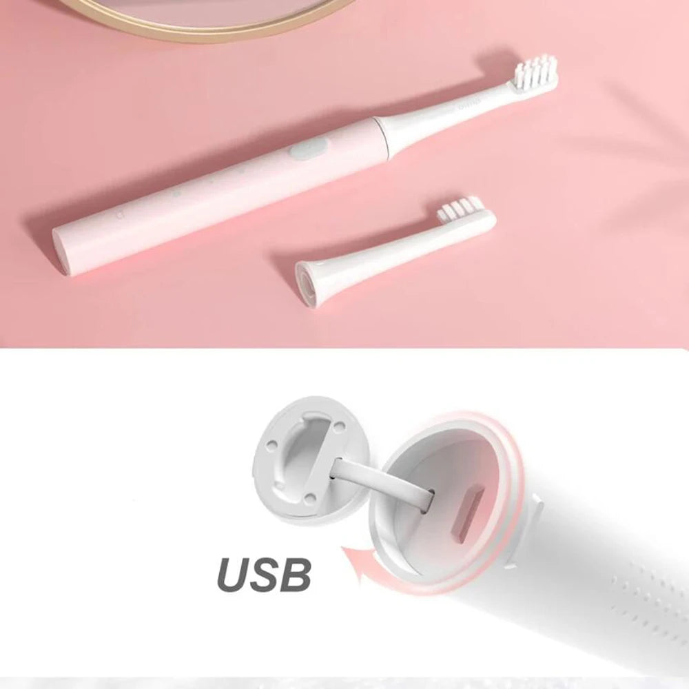 Original Xiaomi Mijia T100 Sonic Electric Toothbrush Adult Ultrasonic Automatic Toothbrush USB Rechargeable Tooth Brush IPX7