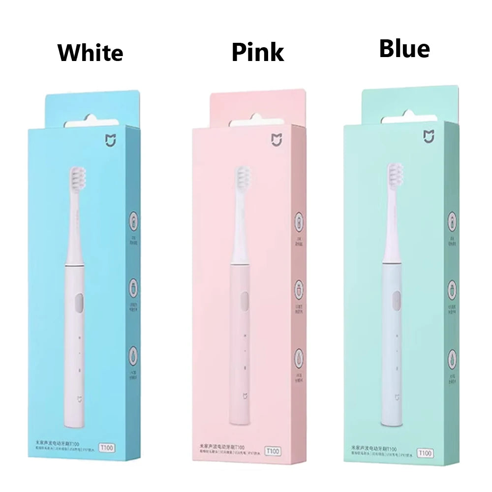 Original Xiaomi Mijia T100 Sonic Electric Toothbrush Adult Ultrasonic Automatic Toothbrush USB Rechargeable Tooth Brush IPX7